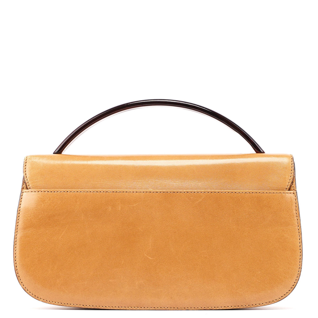1996 Beige Madras Swing Top Handle Bag