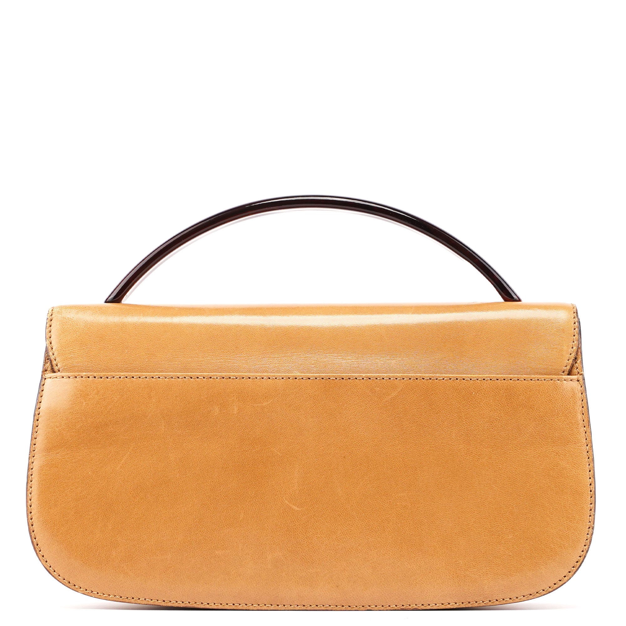 1996 Beige Madras Swing Top Handle Bag