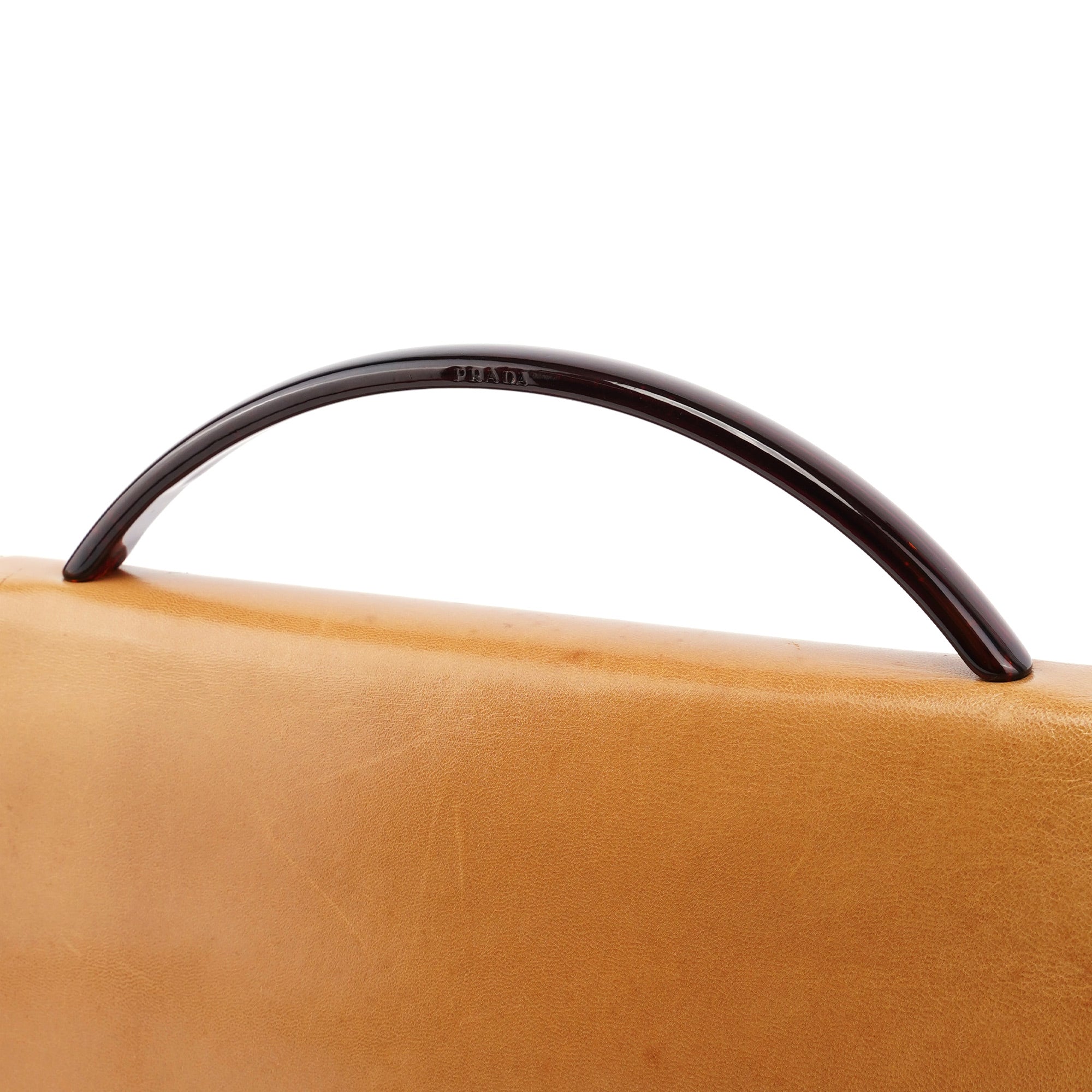 1996 Beige Madras Swing Top Handle Bag