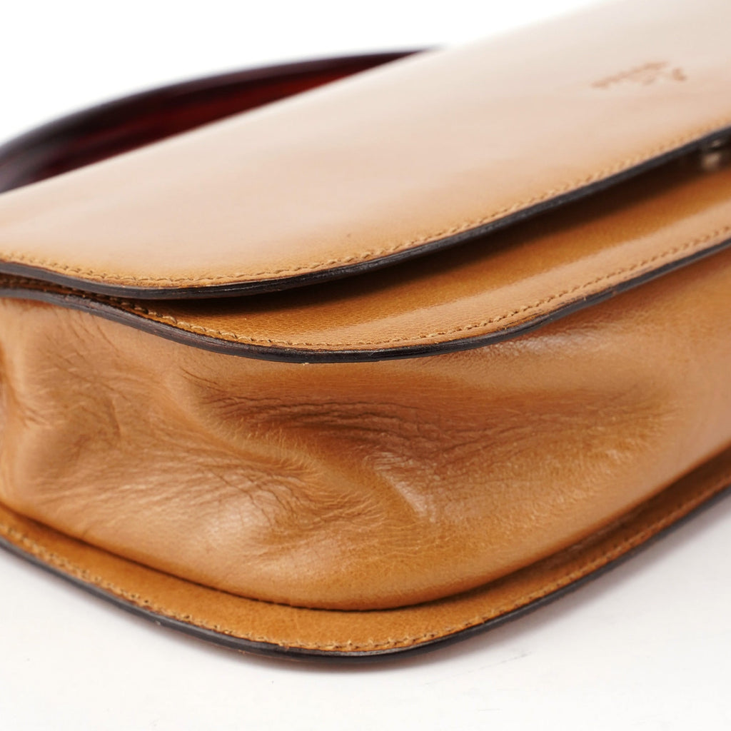 1996 Beige Madras Swing Top Handle Bag