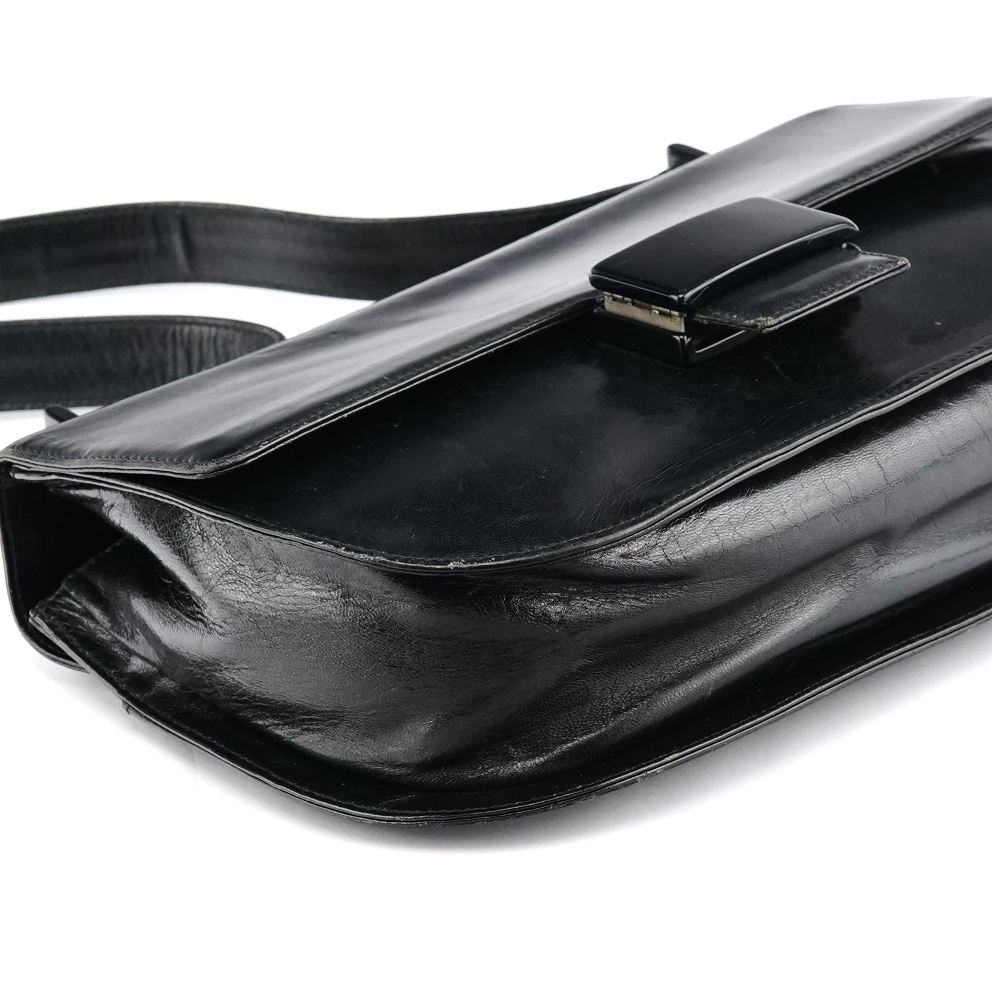 1996 Black Madras Swing Shoulder Bag