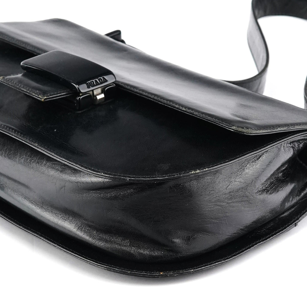 1996 Black Madras Swing Shoulder Bag