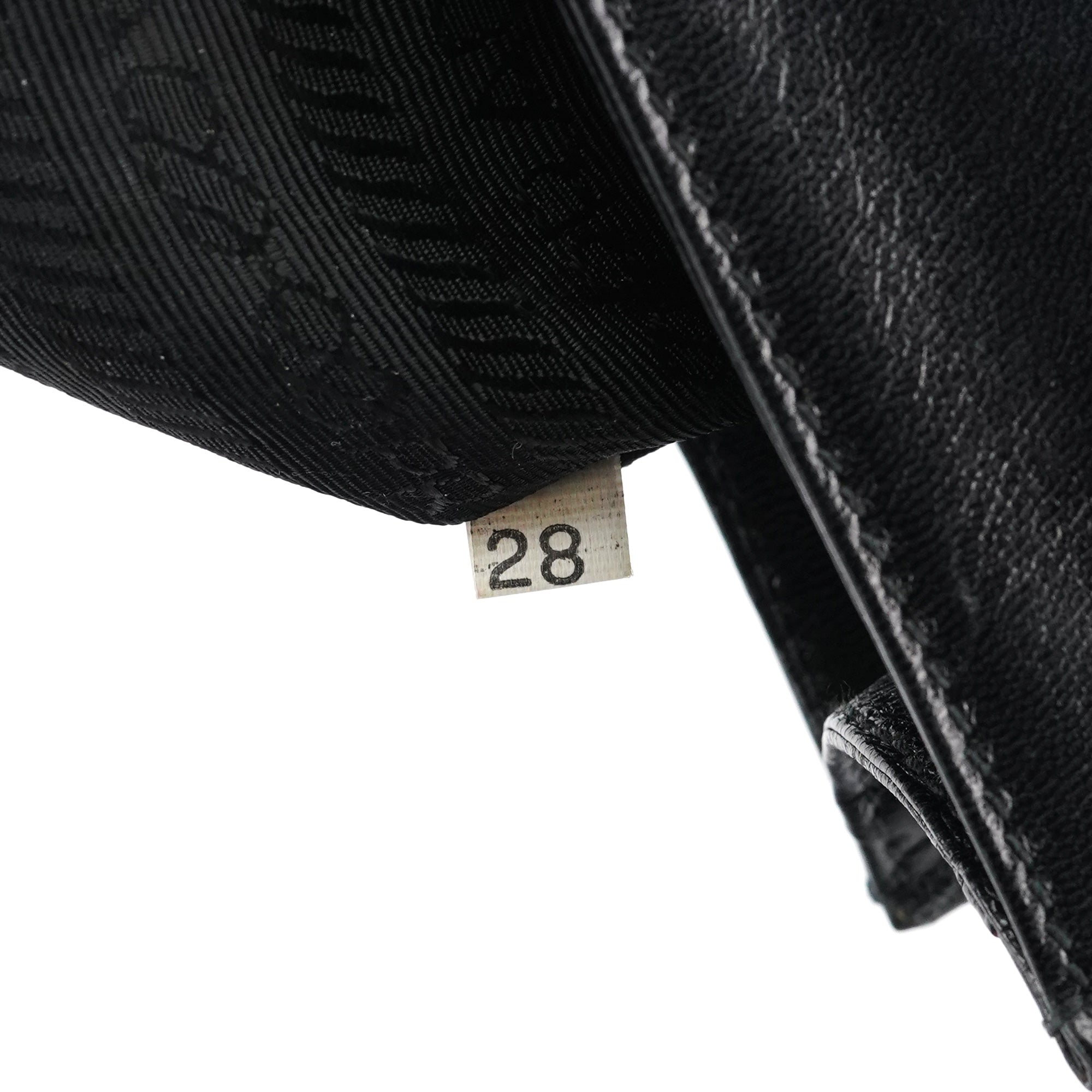 1996 Black Madras Swing Shoulder Bag
