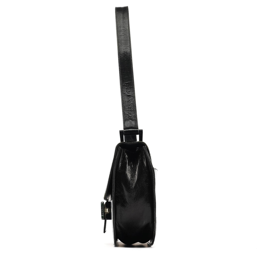 1996 Black Madras Swing Shoulder Bag
