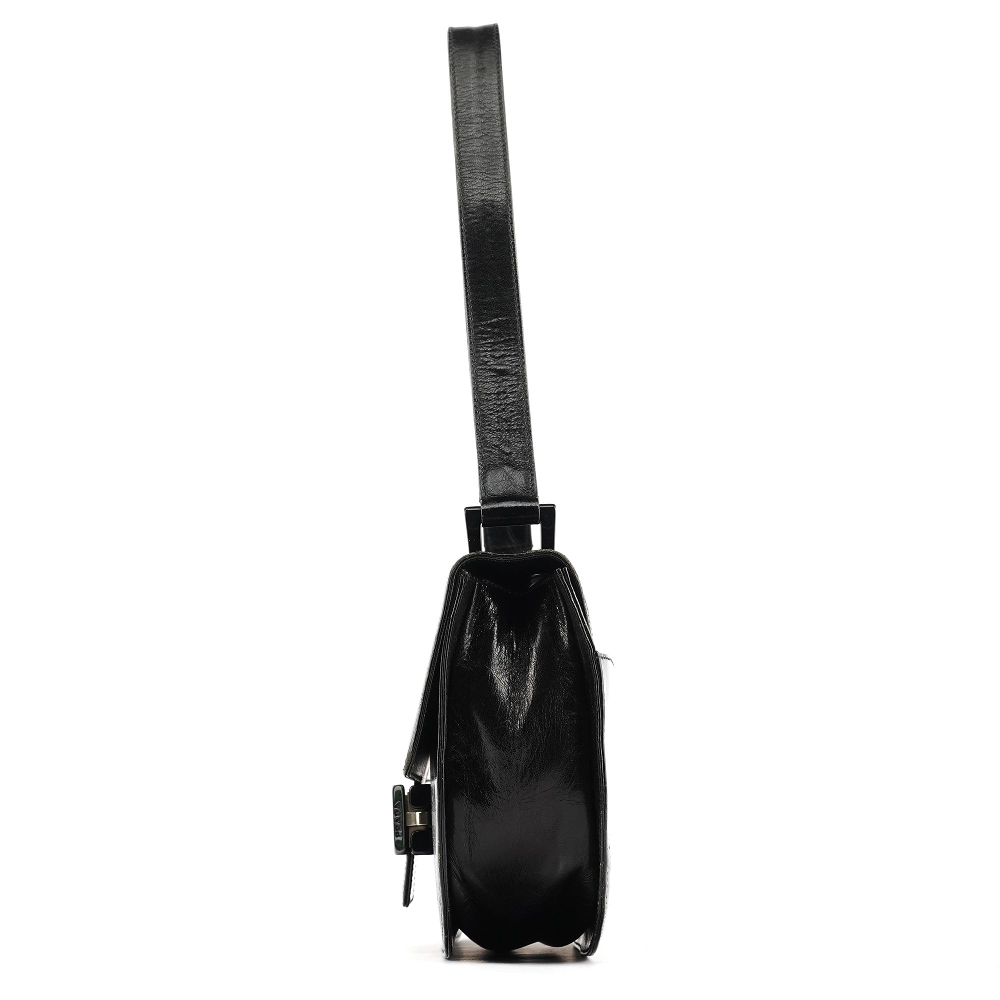 1996 Black Madras Swing Shoulder Bag