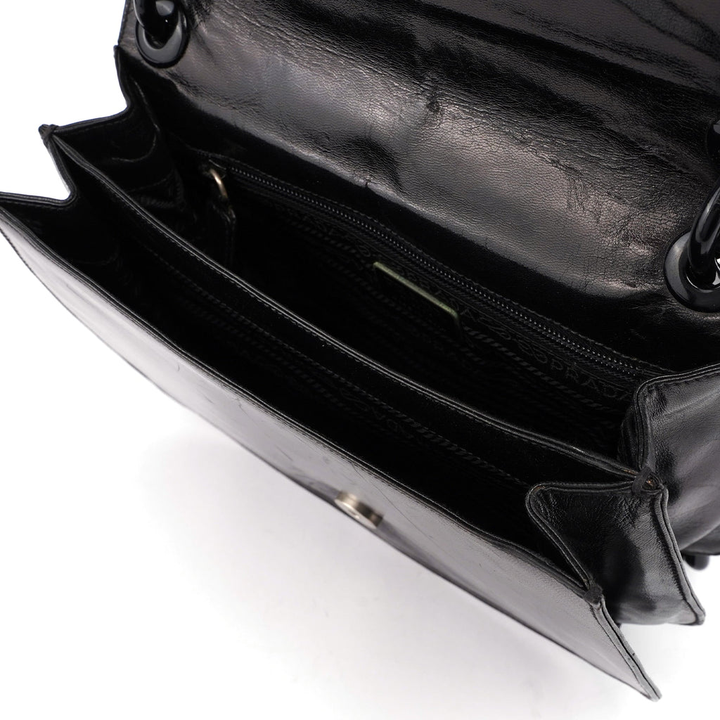 1996 Black Madras Swing Shoulder Bag