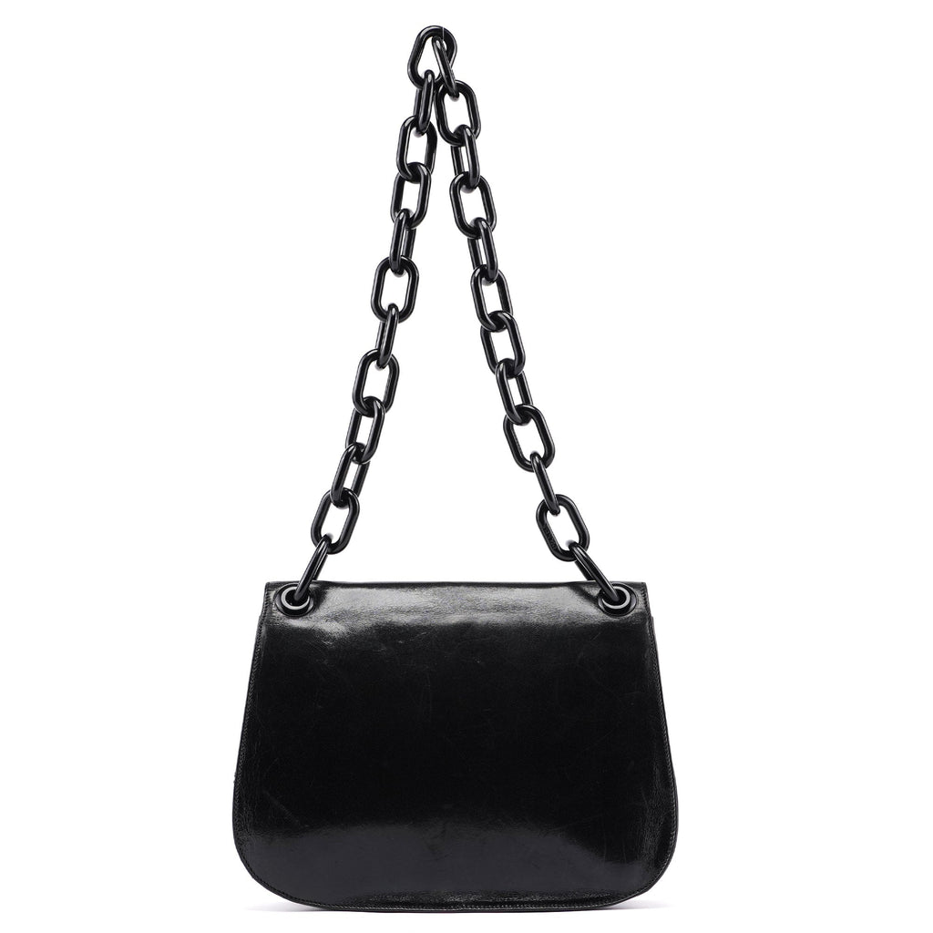 1996 Black Madras Swing Shoulder Bag