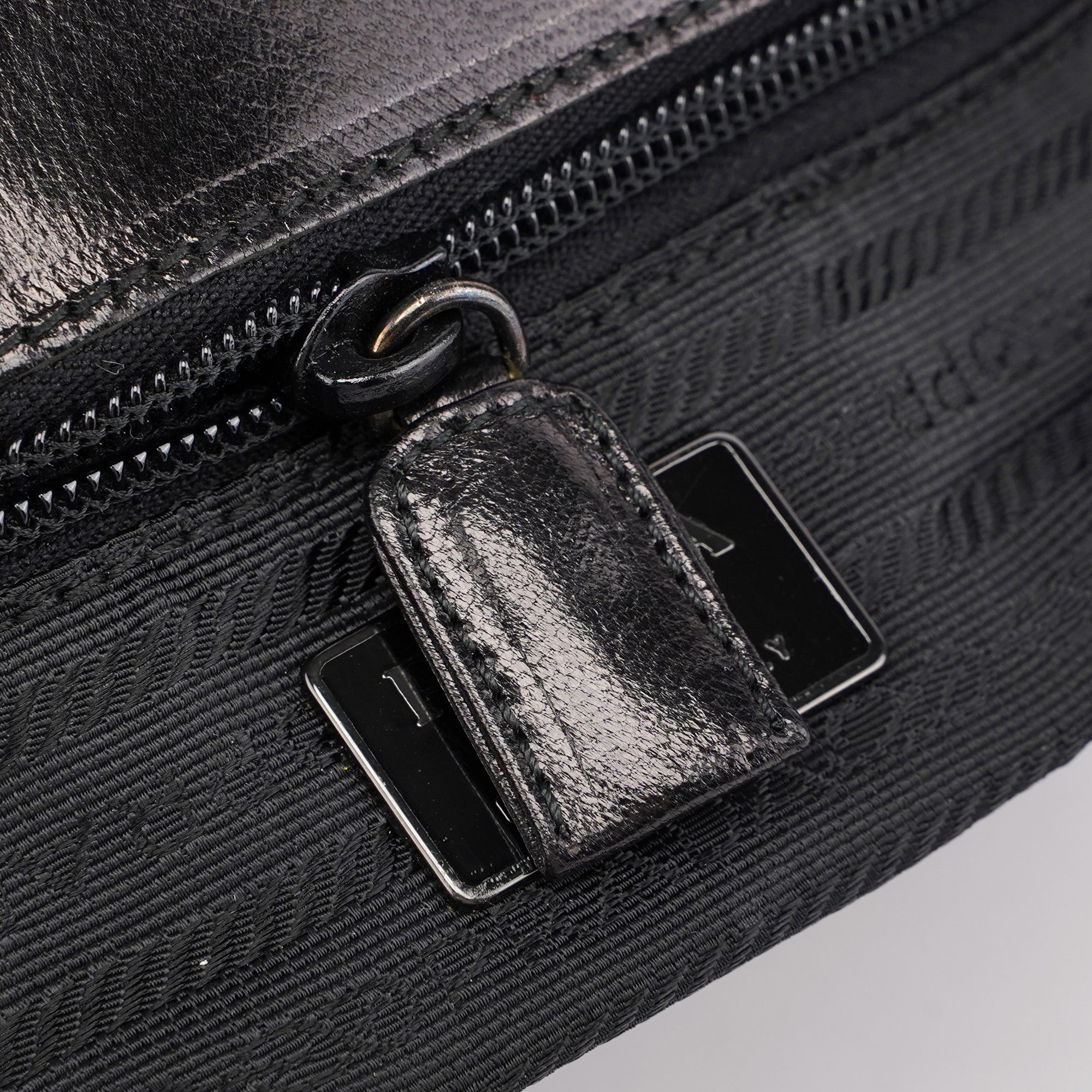 1996 Black Madras Swing Shoulder Bag