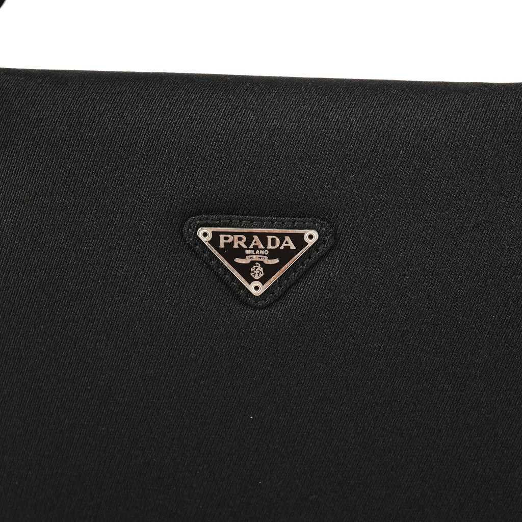 1996 Black Tessuto Swing Nylon Chain Shoulder Bag