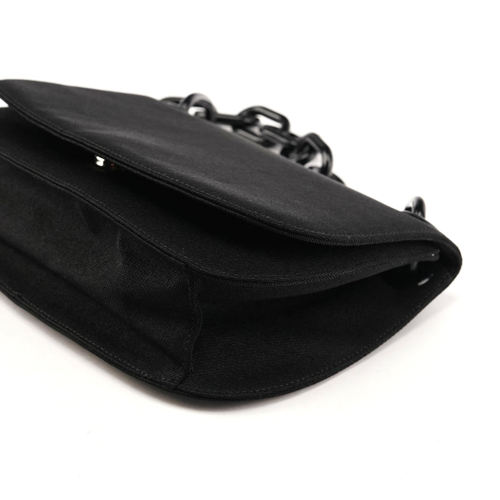 1996 Black Tessuto Swing Nylon Chain Shoulder Bag
