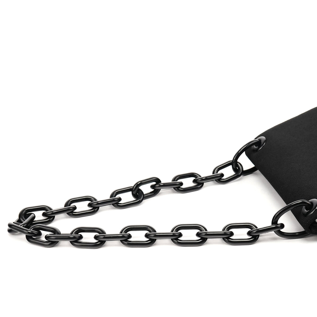 1996 Black Tessuto Swing Nylon Chain Shoulder Bag