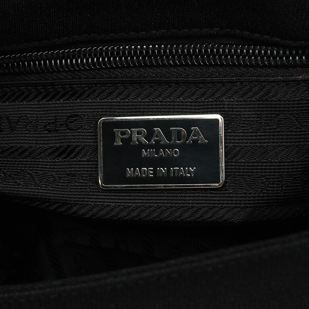 1996 Black Tessuto Swing Nylon Chain Shoulder Bag