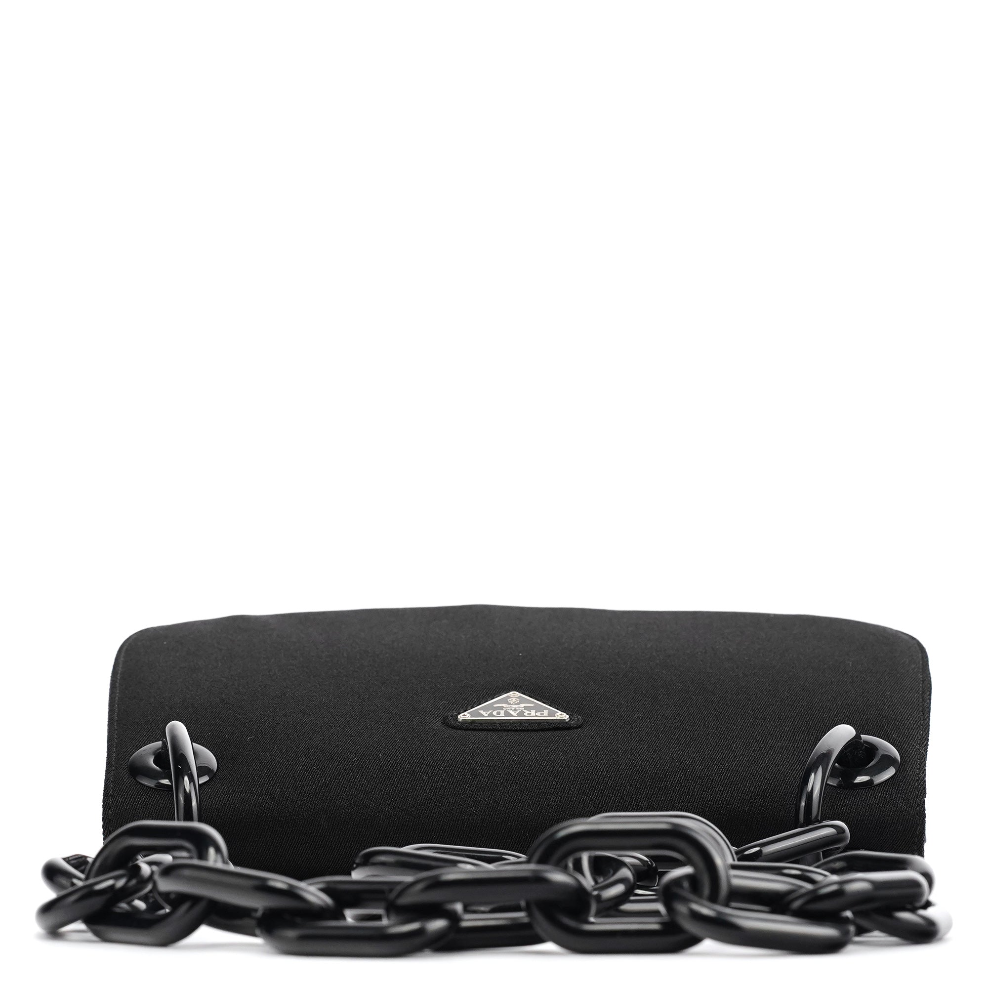 1996 Black Tessuto Swing Nylon Chain Shoulder Bag
