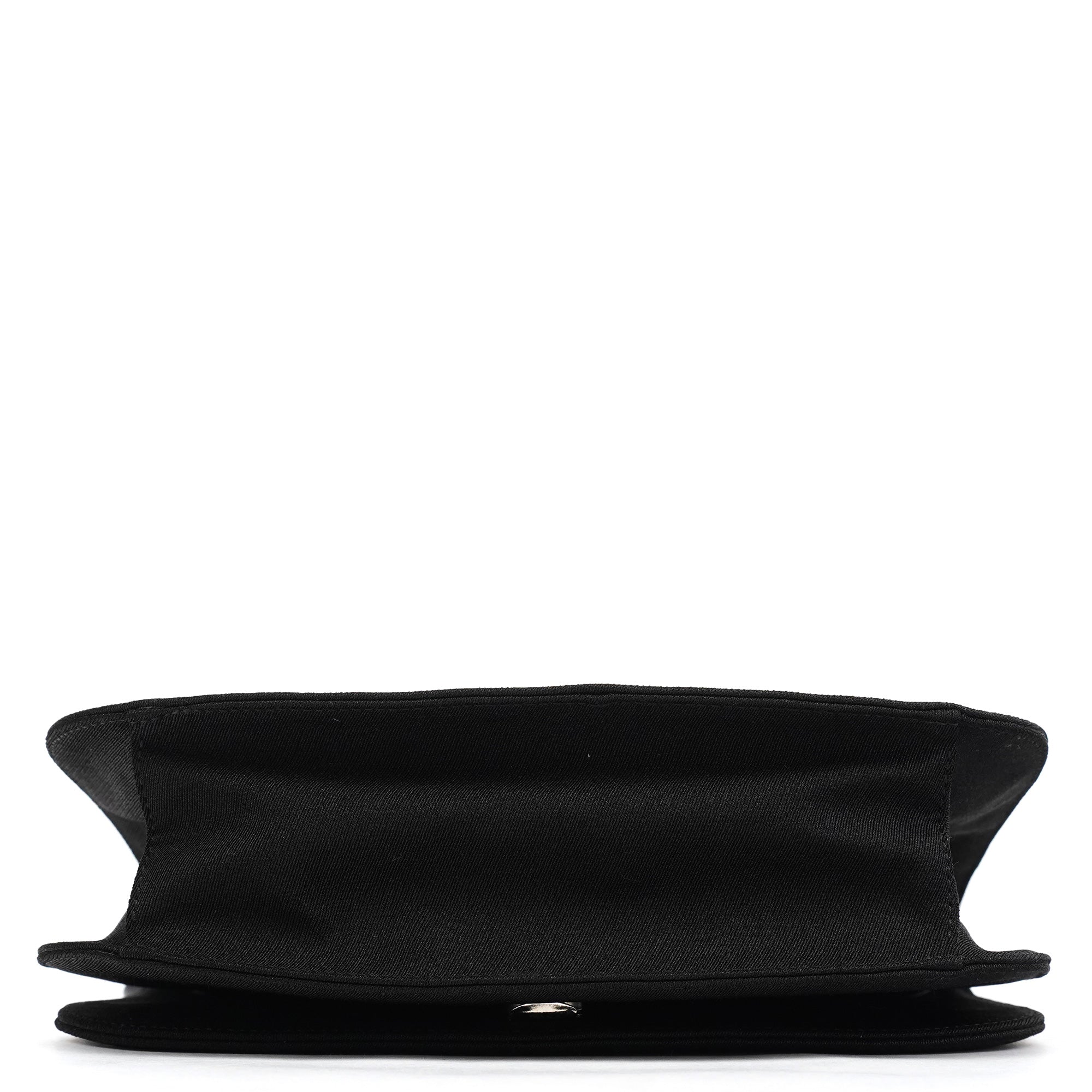 1996 Black Tessuto Swing Nylon Chain Shoulder Bag