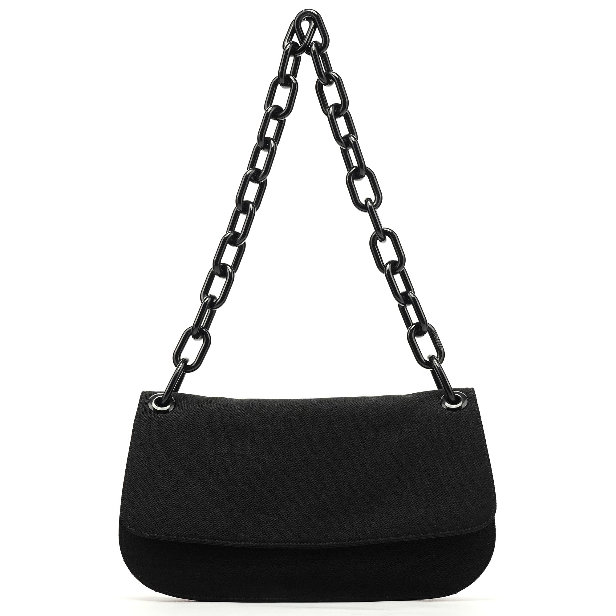 1996 Black Tessuto Swing Shoulder Bag