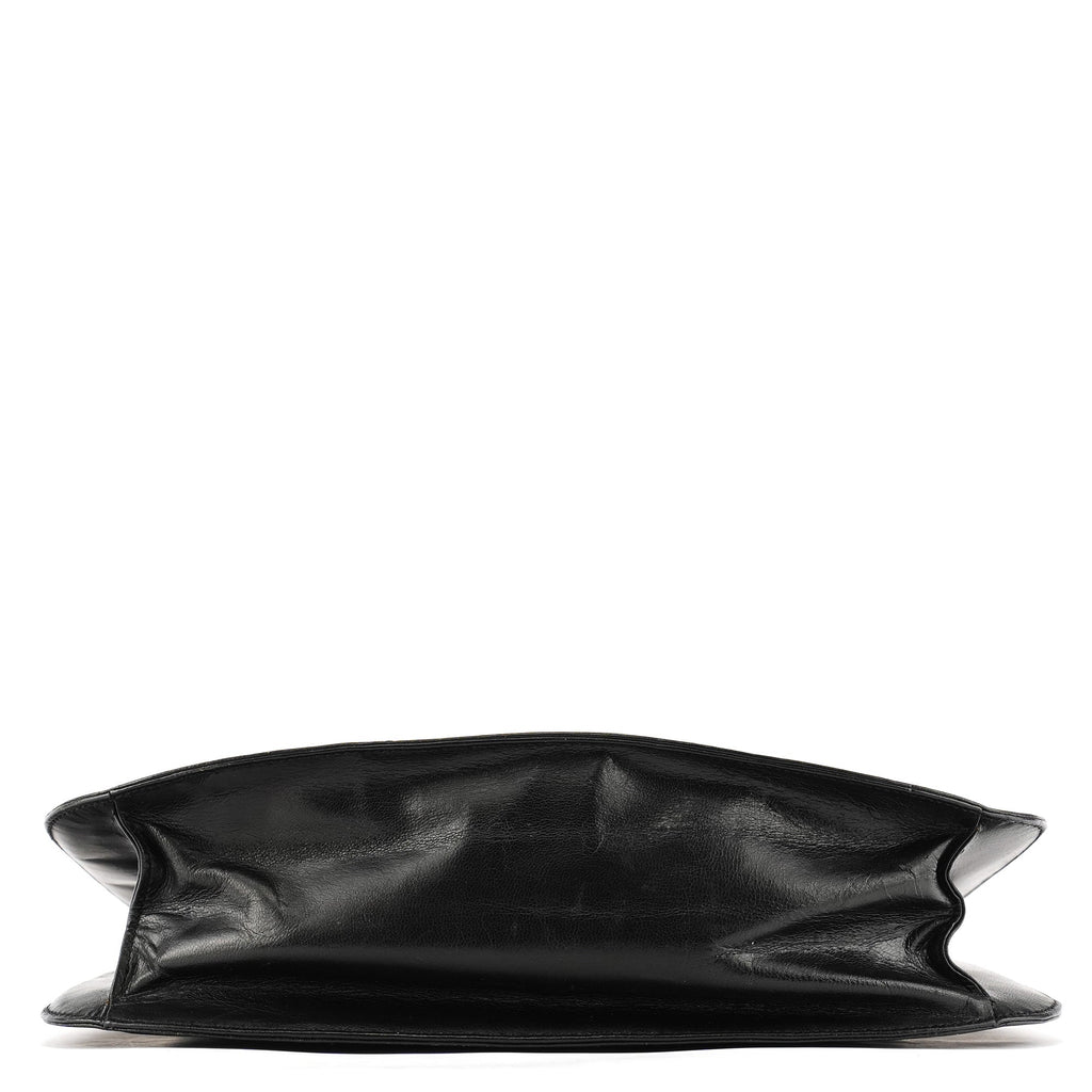 1996 Black Vitello Swing Calfskin Chain Shoulder Bag