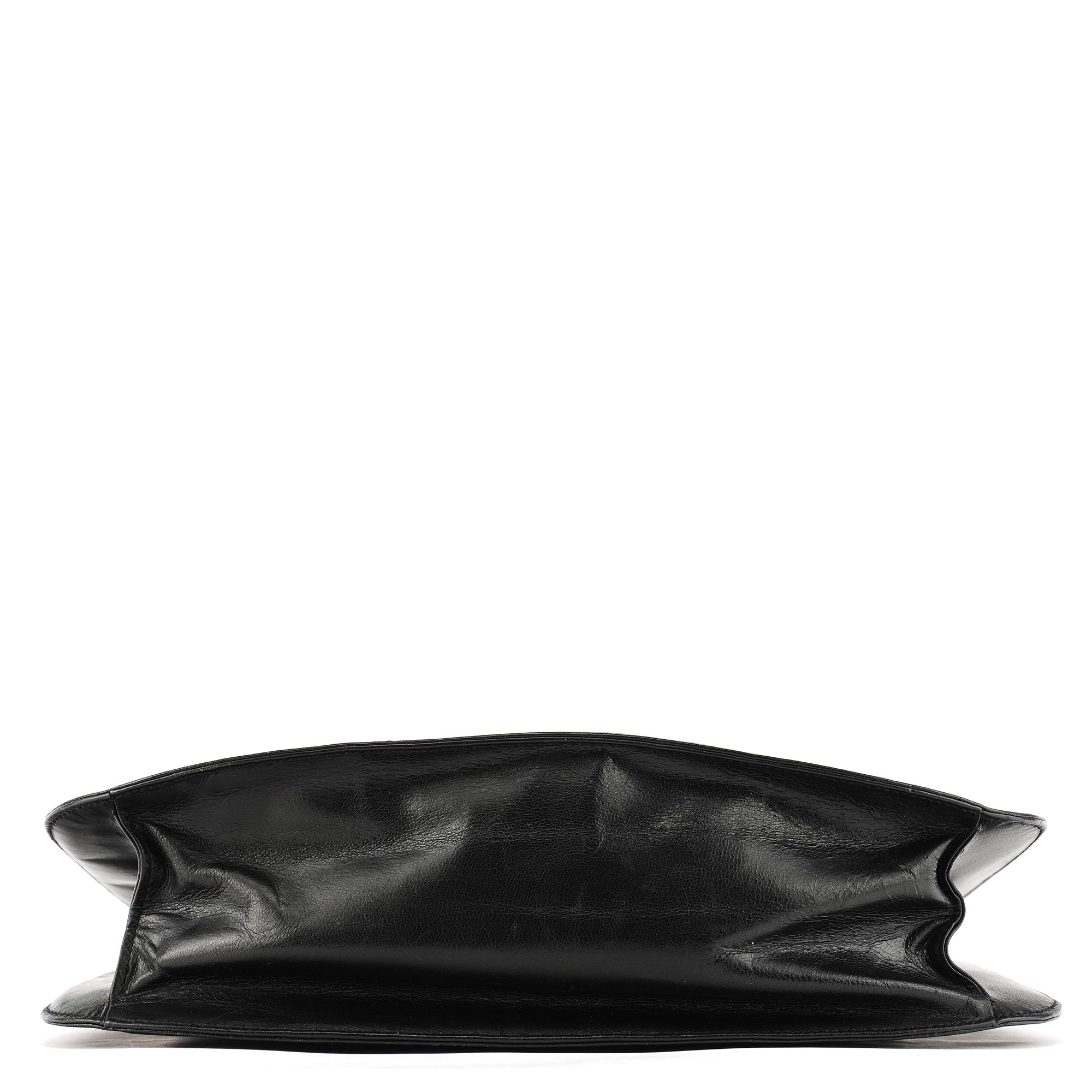 1996 Black Vitello Swing Calfskin Chain Shoulder Bag