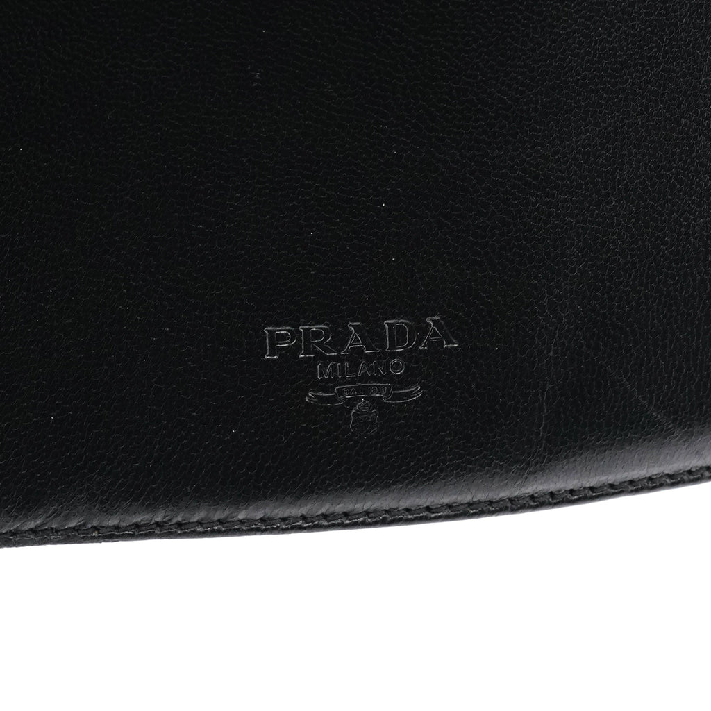 1996 Black Vitello Swing Calfskin Chain Shoulder Bag