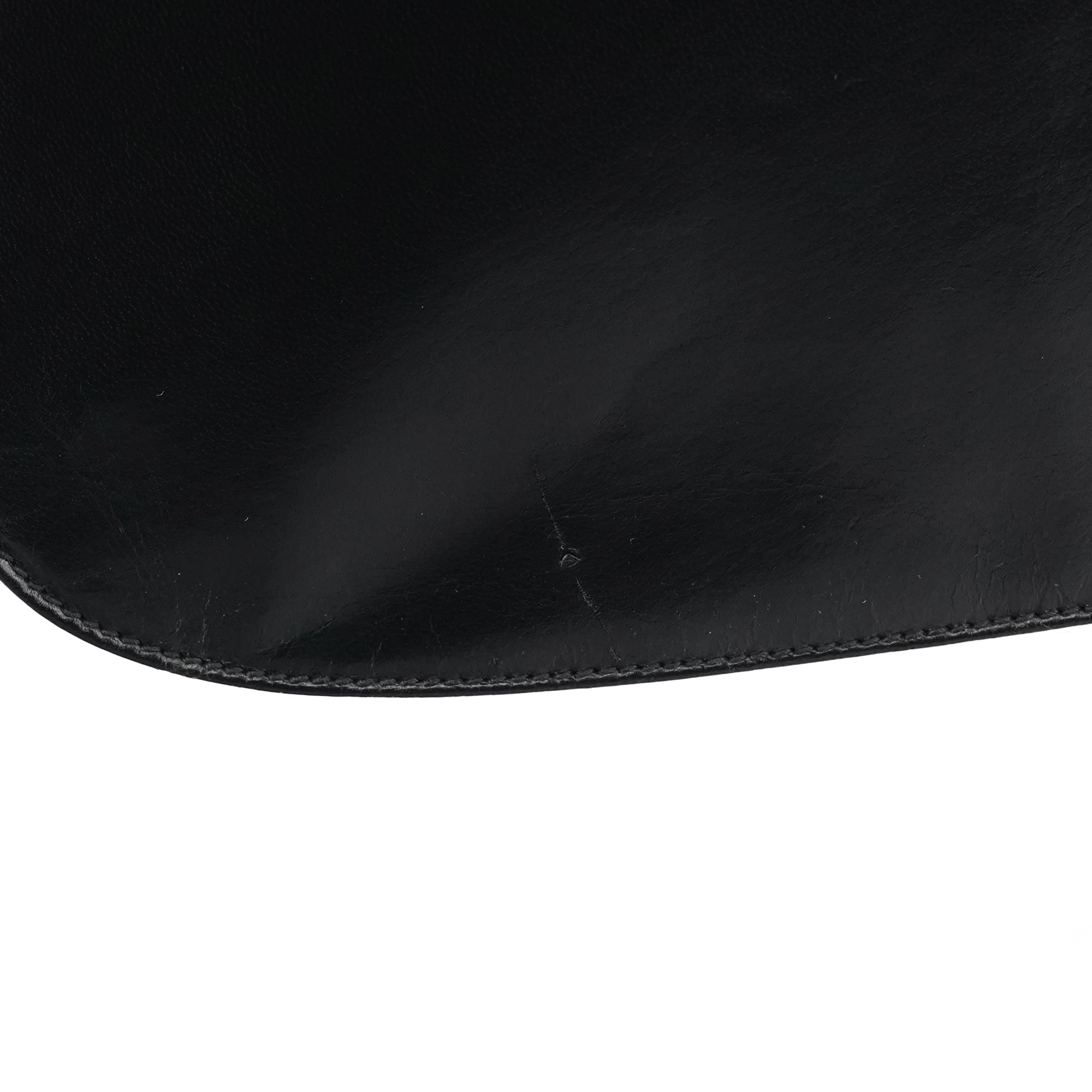 1996 Black Vitello Swing Calfskin Chain Shoulder Bag