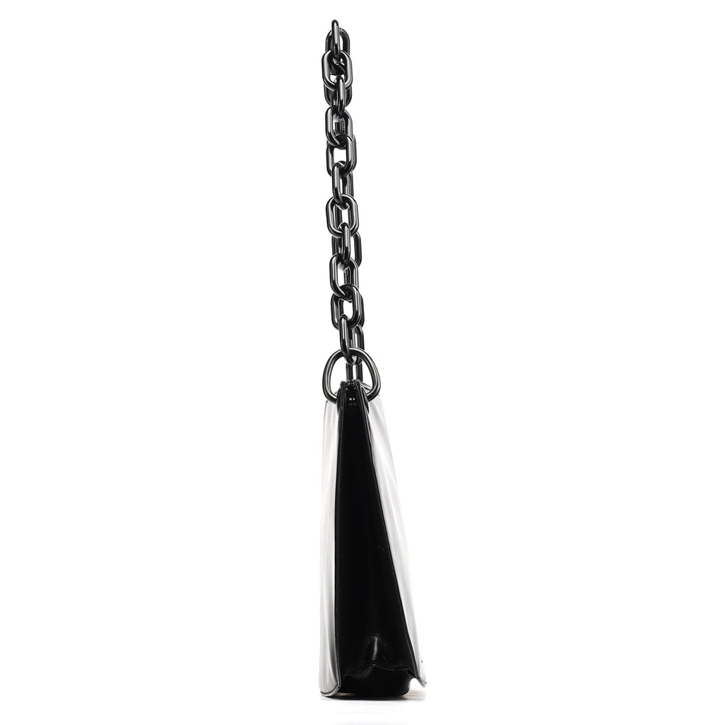 1996 Black Vitello Swing Calfskin Chain Shoulder Bag
