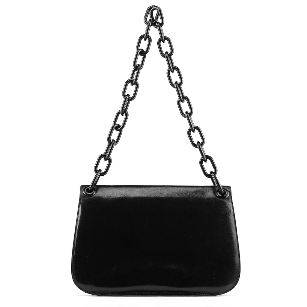 1996 Black Vitello Swing Shoulder Bag
