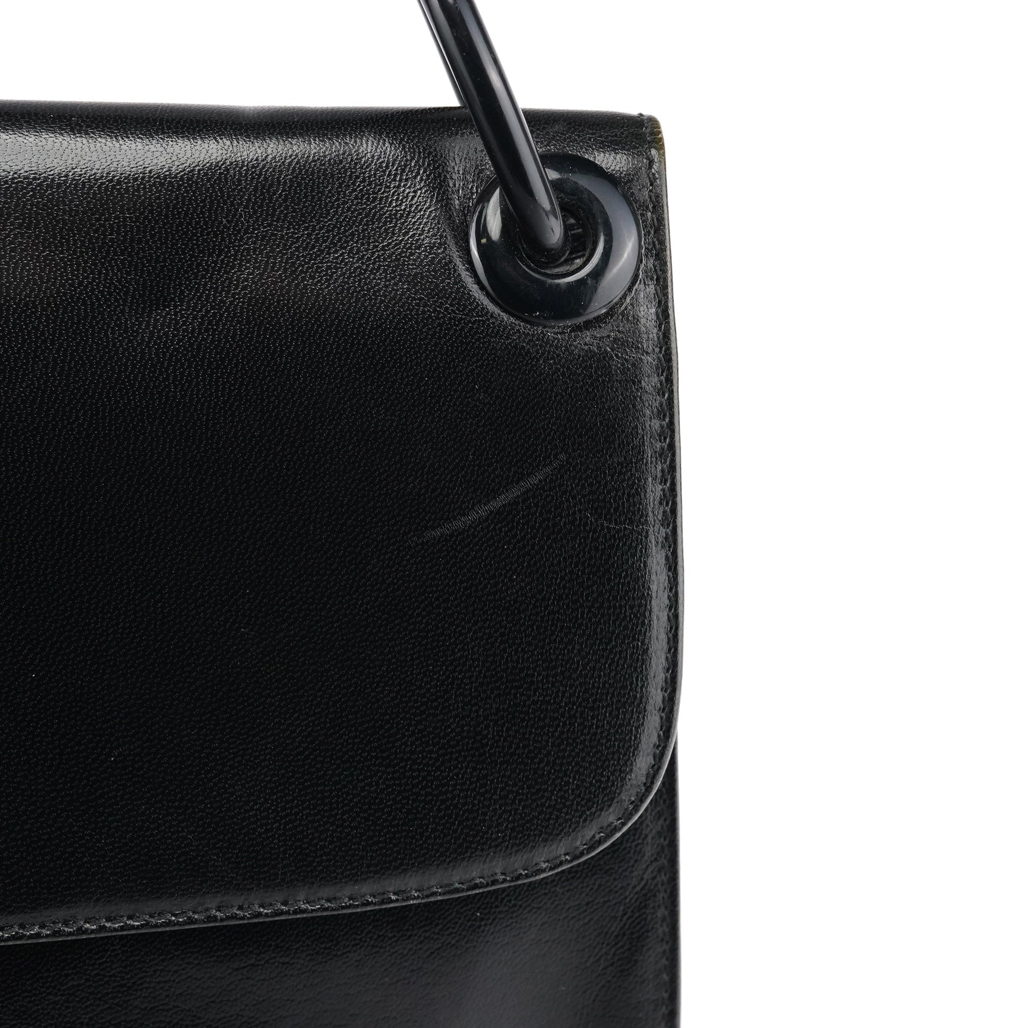 1996 Black Vitello Swing Shoulder Bag