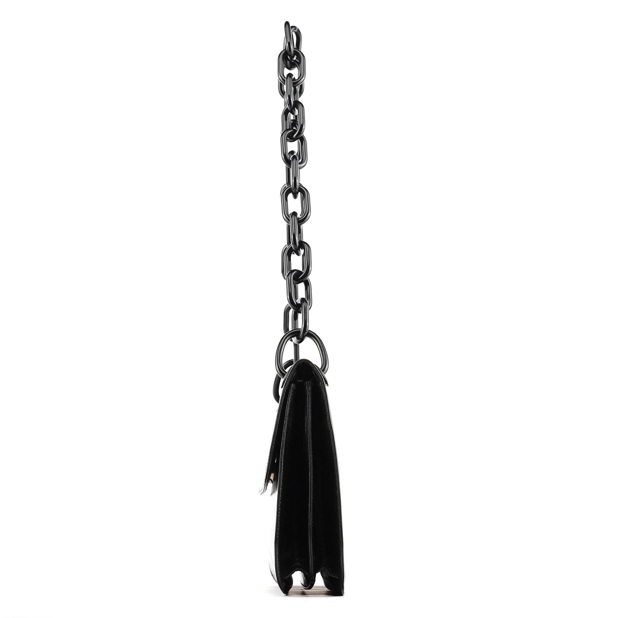 1996 Black Vitello Swing Shoulder Bag