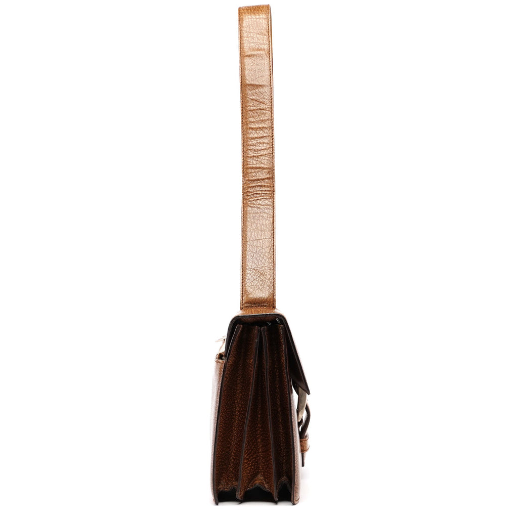 1996 Brown Lama Leather Shoulder Bag