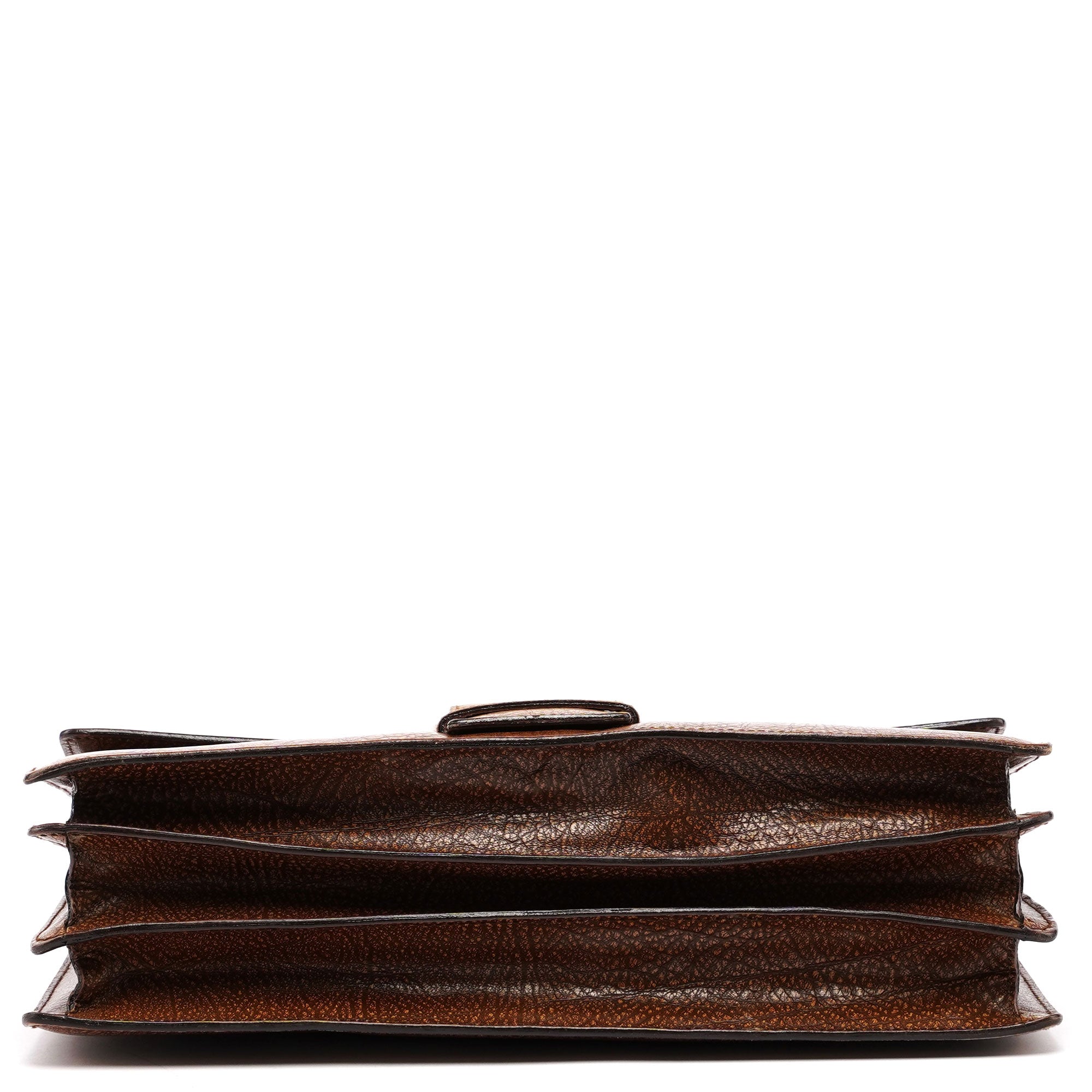 1996 Brown Lama Leather Shoulder Bag