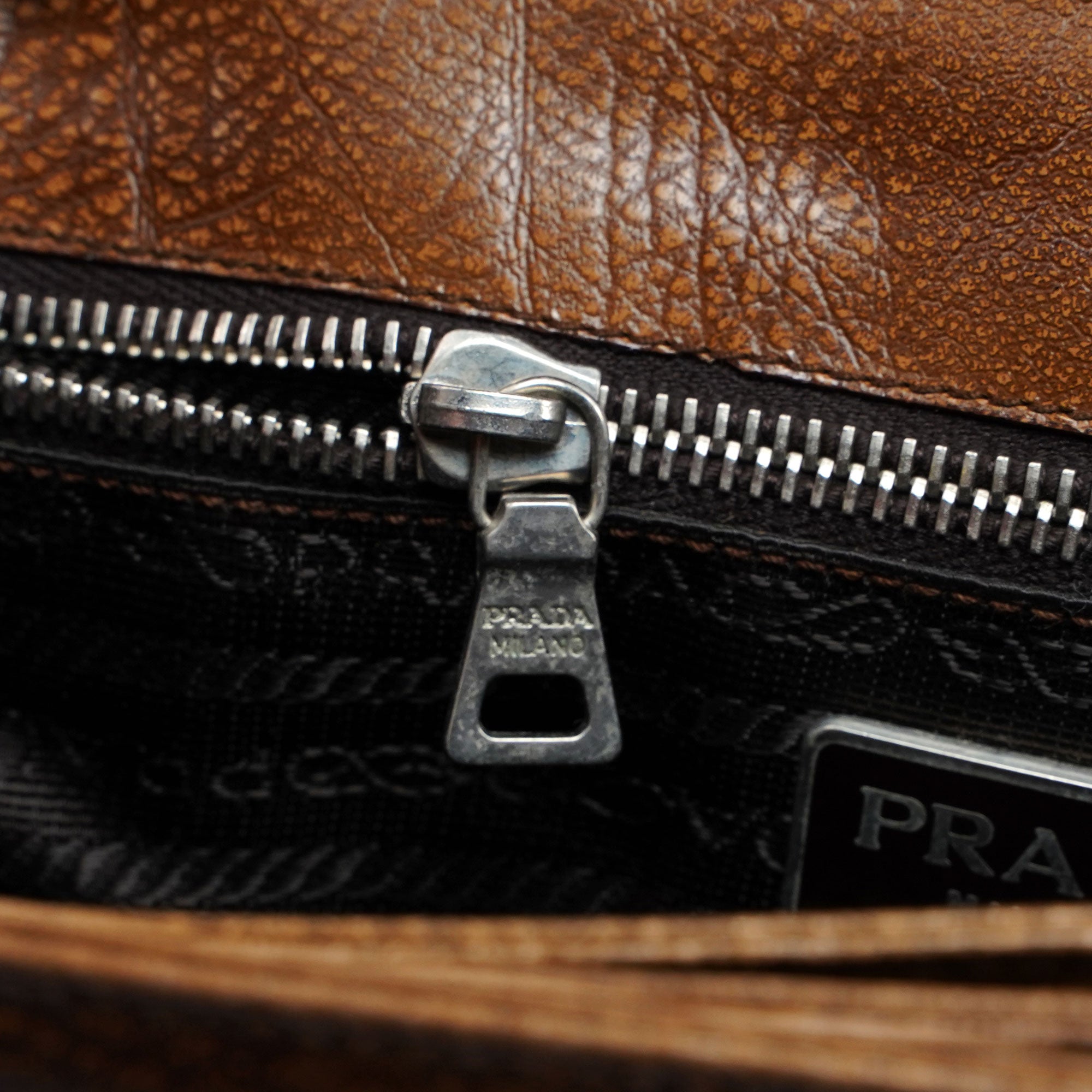 1996 Brown Lama Leather Shoulder Bag