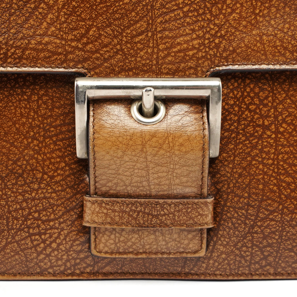 1996 Brown Lama Leather Shoulder Bag