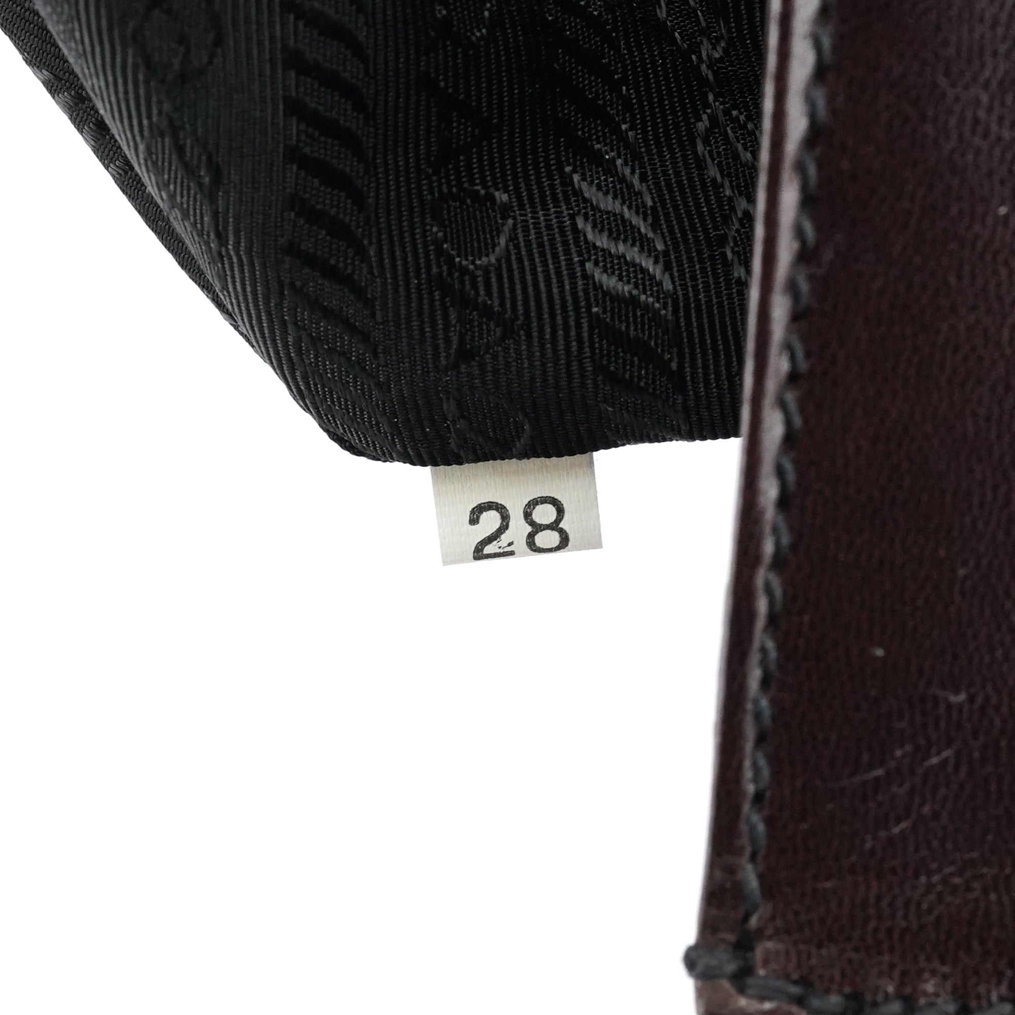 1996 Brown Leather Madras Swing Bag