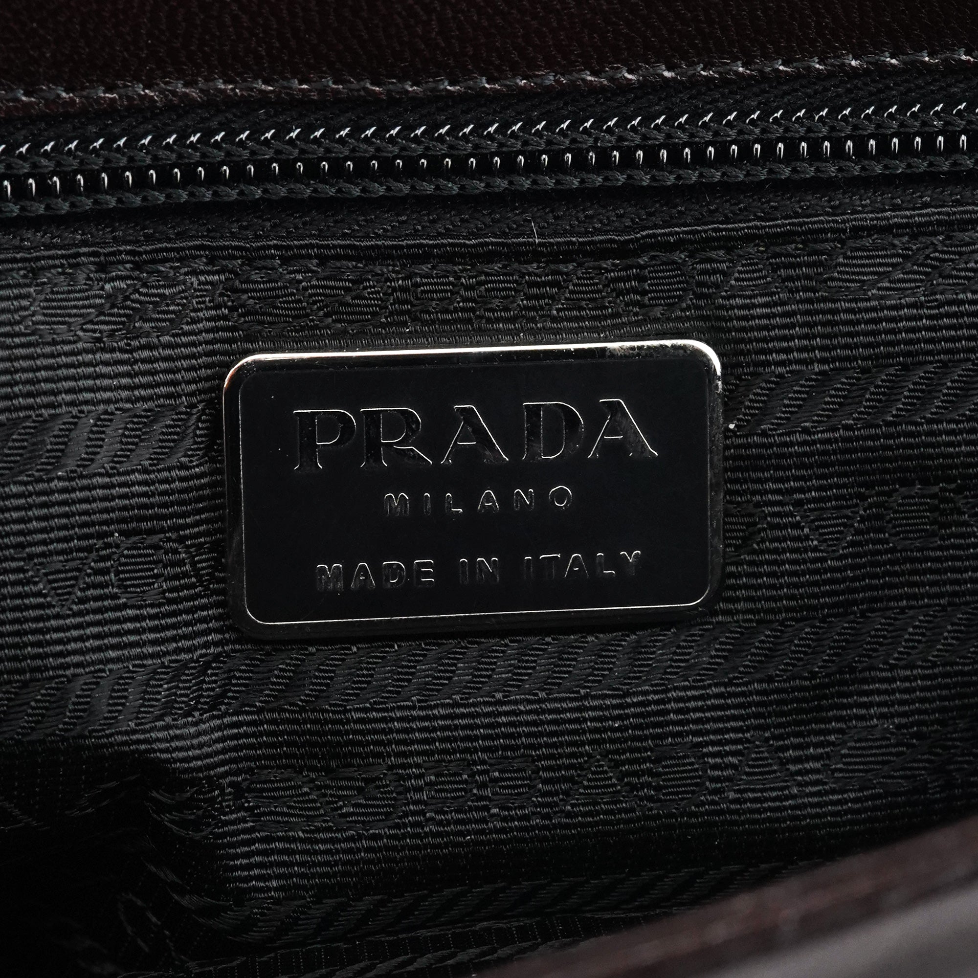 1996 Brown Leather Madras Swing Bag