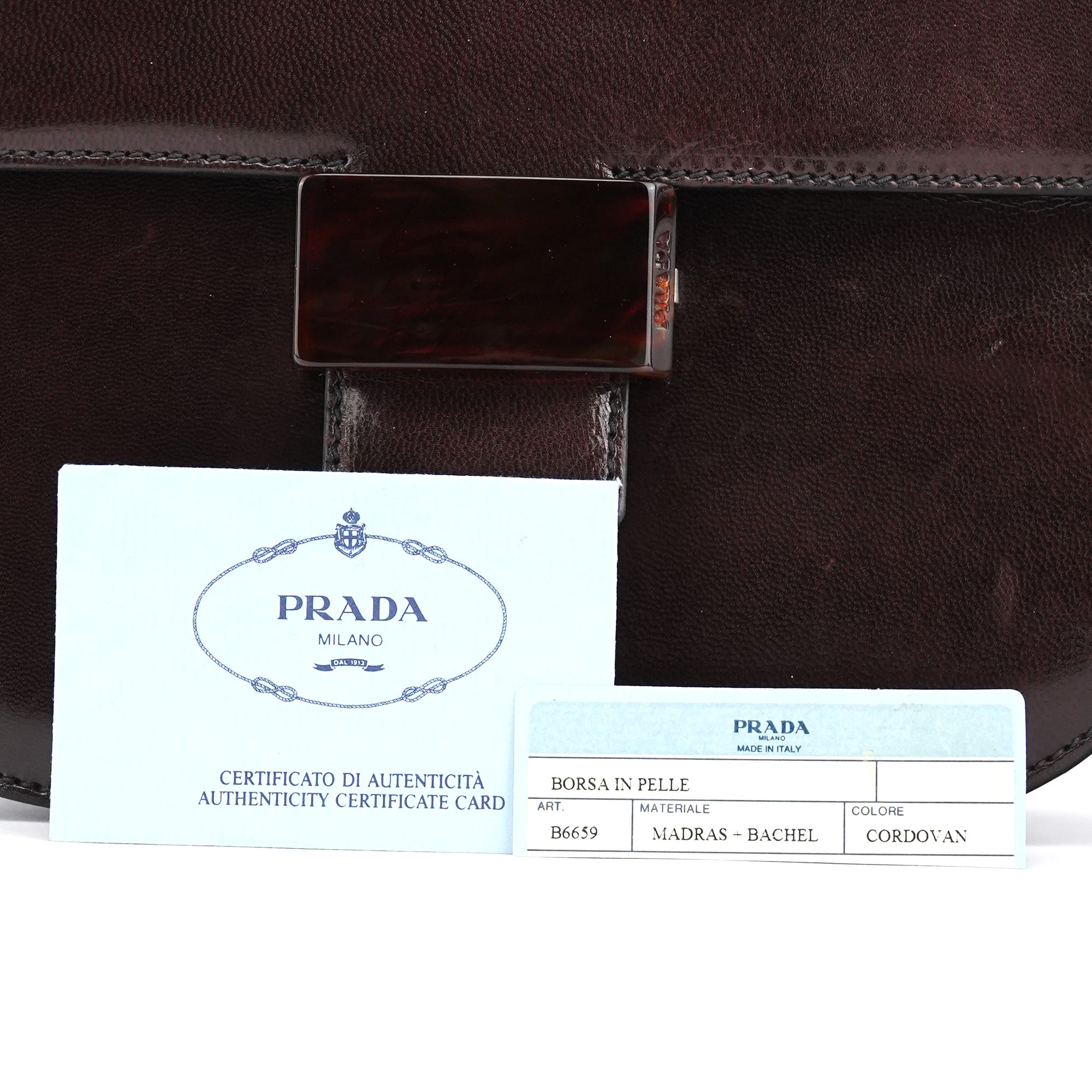 1996 Brown Leather Madras Swing Bag