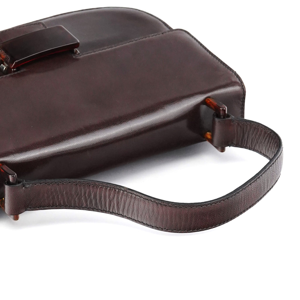 1996 Brown Leather Madras Swing Bag