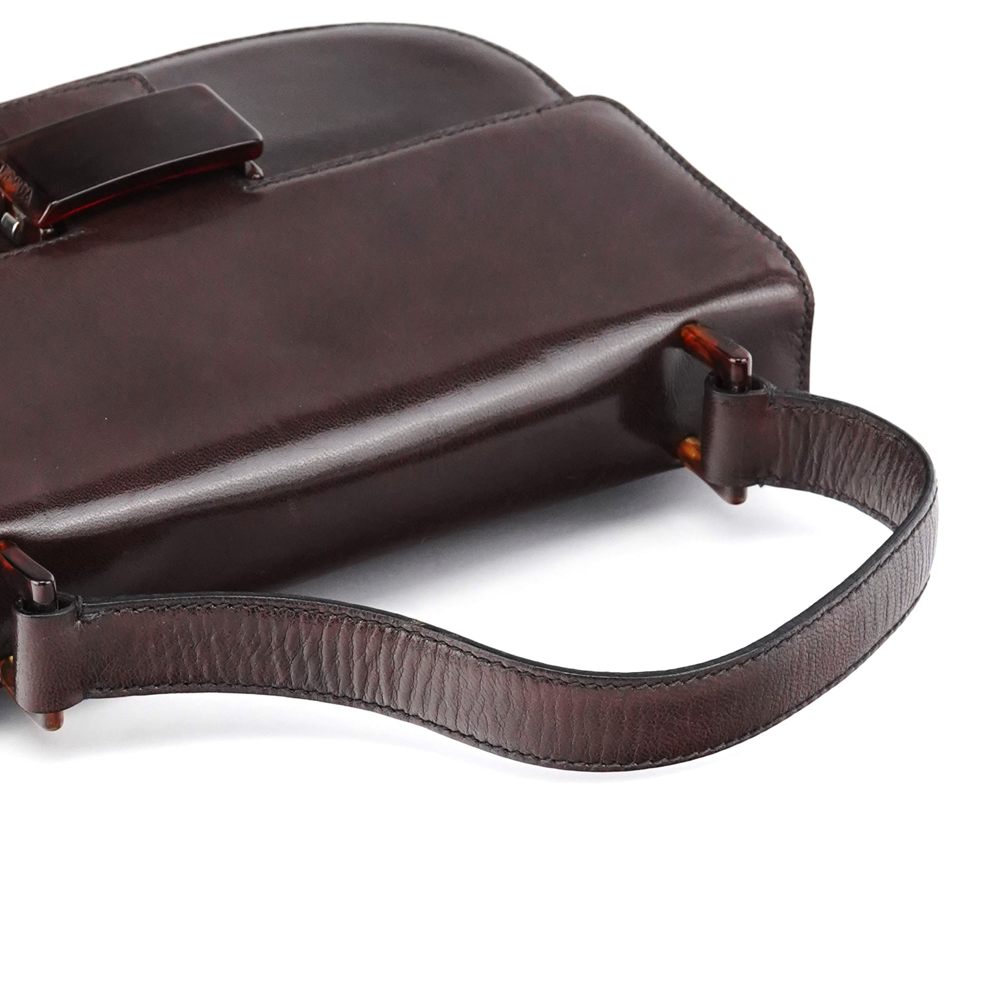 1996 Brown Leather Madras Swing Bag