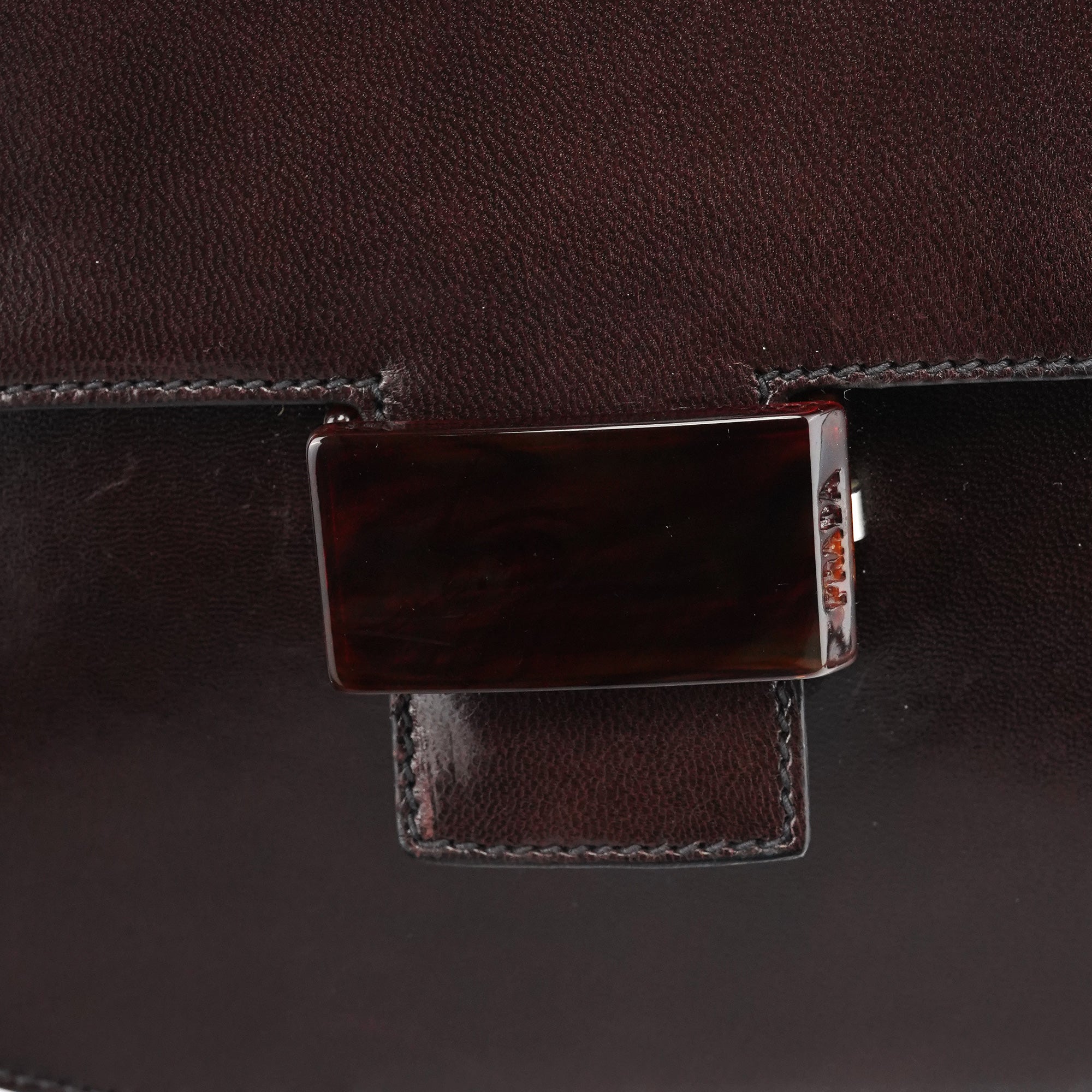 1996 Brown Leather Madras Swing Bag