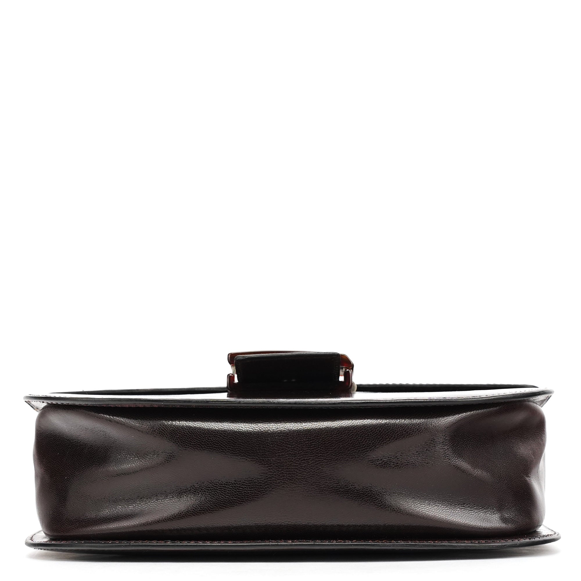 1996 Brown Leather Madras Swing Bag