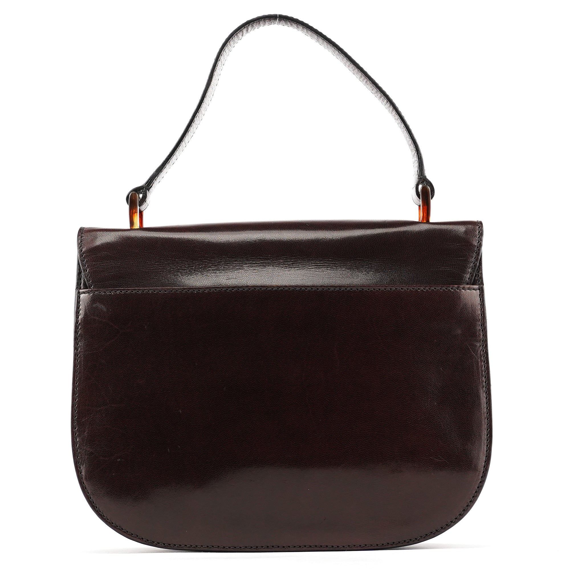 1996 Brown Leather Madras Swing Bag