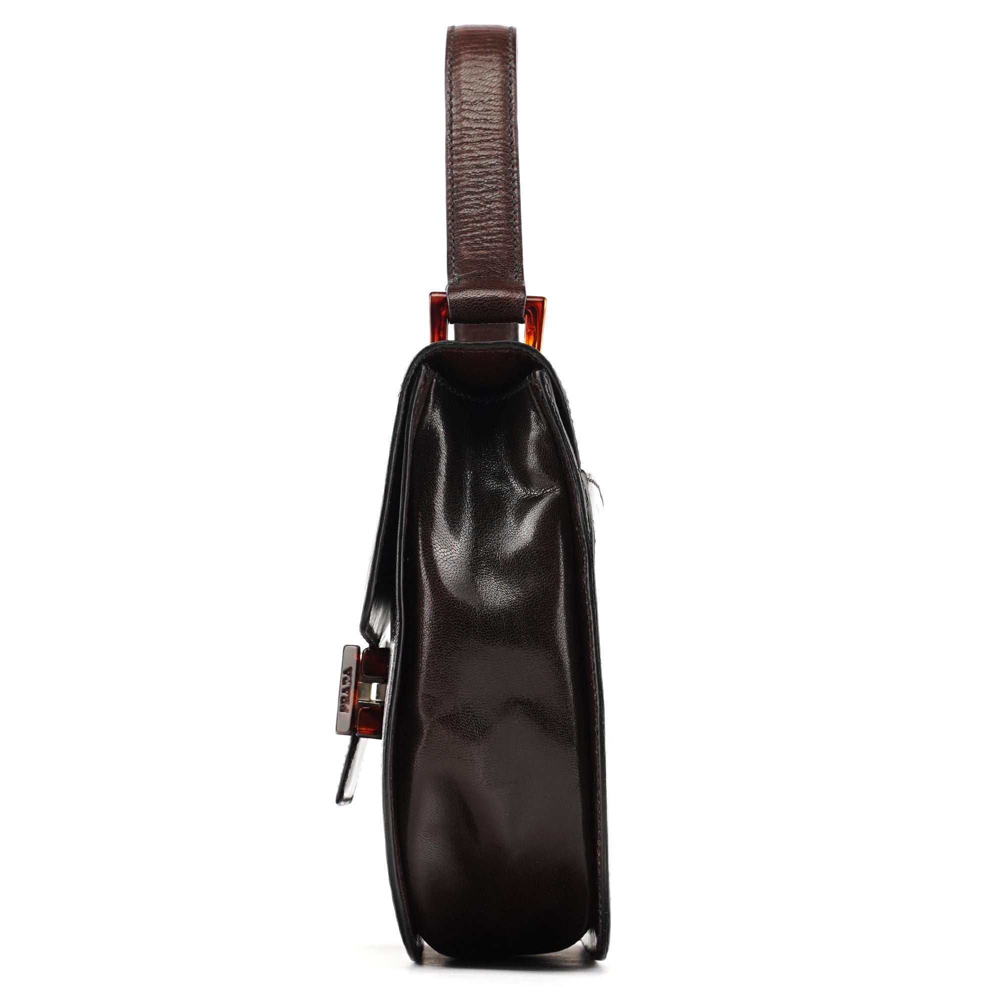 1996 Brown Leather Madras Swing Bag