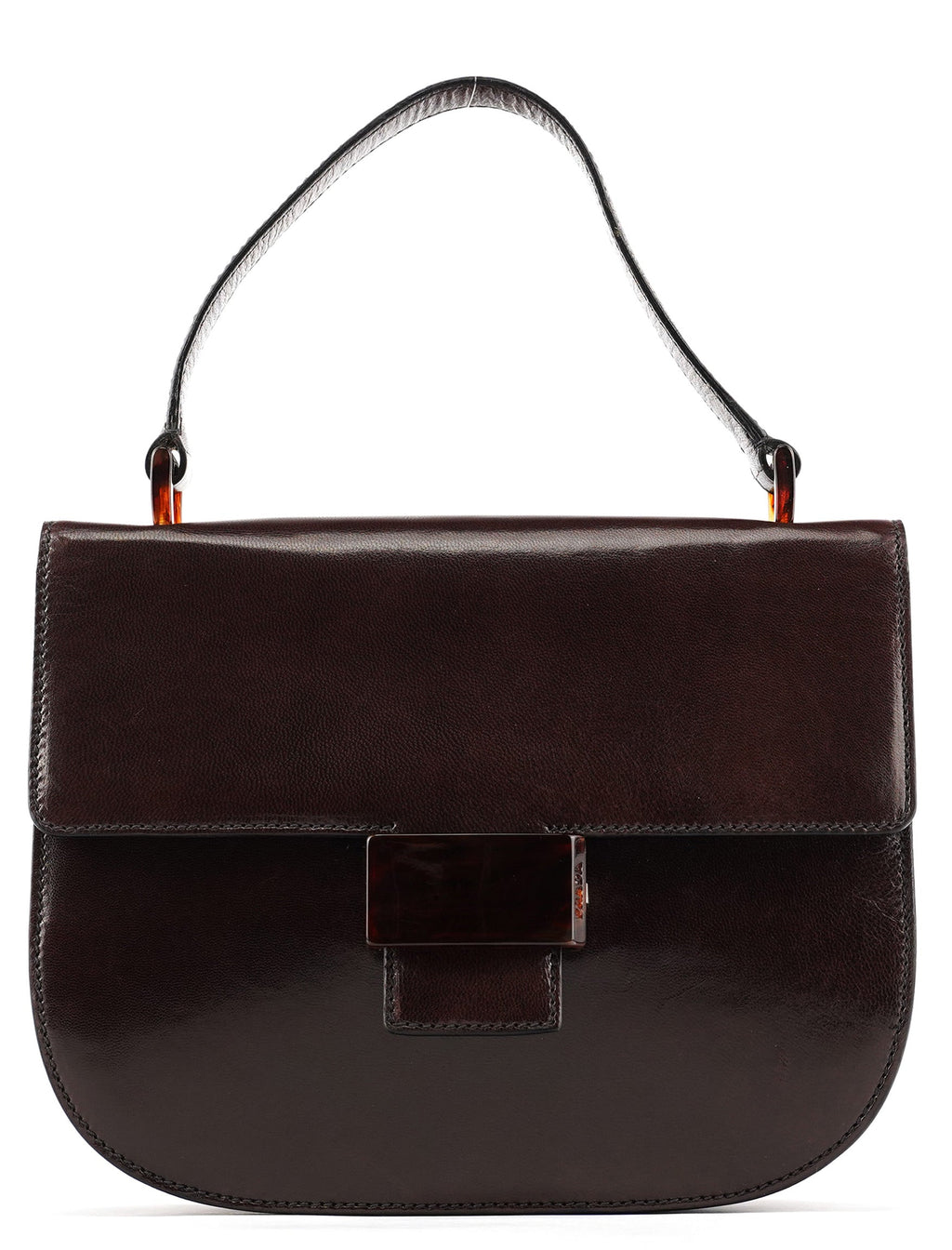 1996 Brown Leather Madras Swing Bag