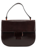 1996 Brown Leather Madras Swing Bag