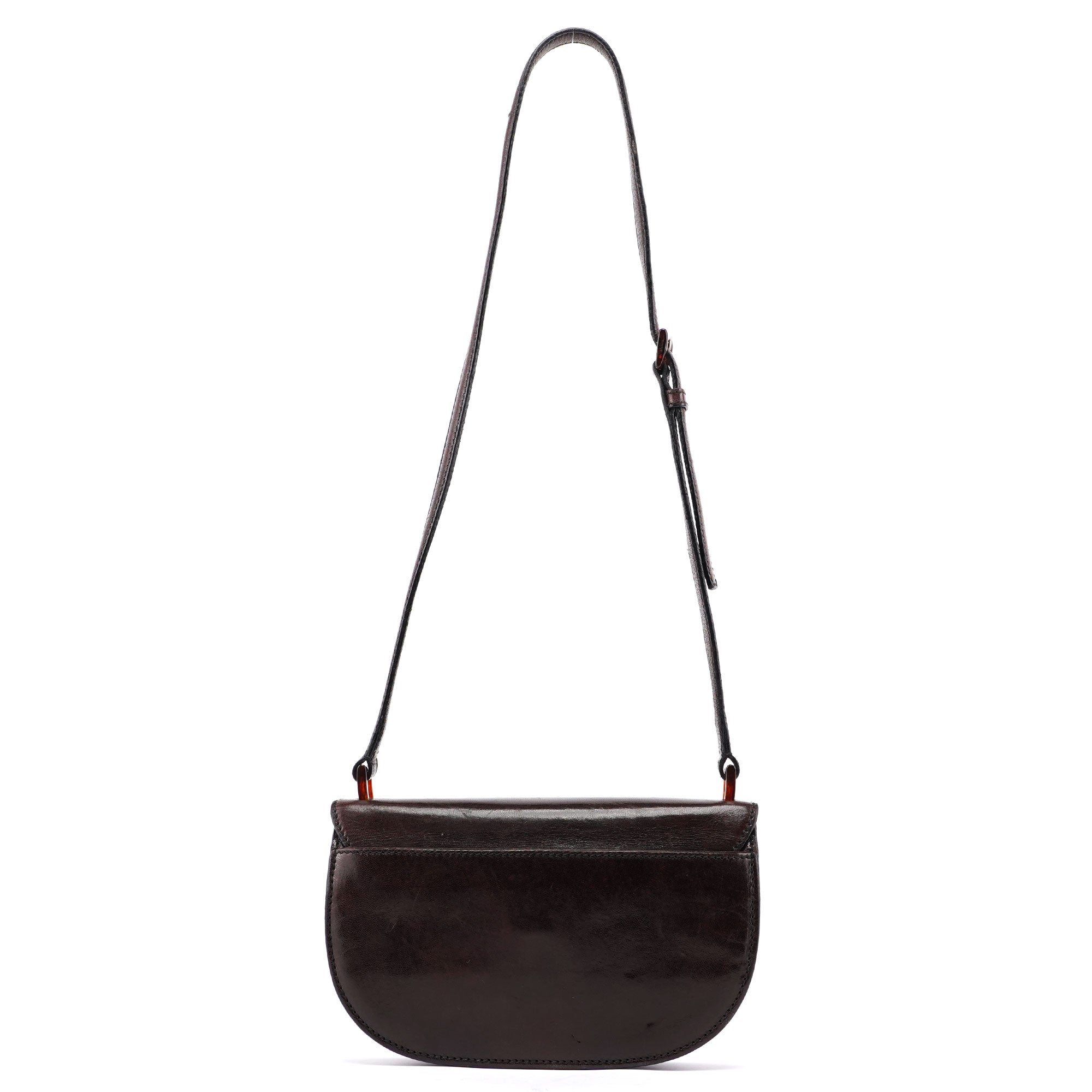 1996 Brown Madras Calfskin Shoulder Bag