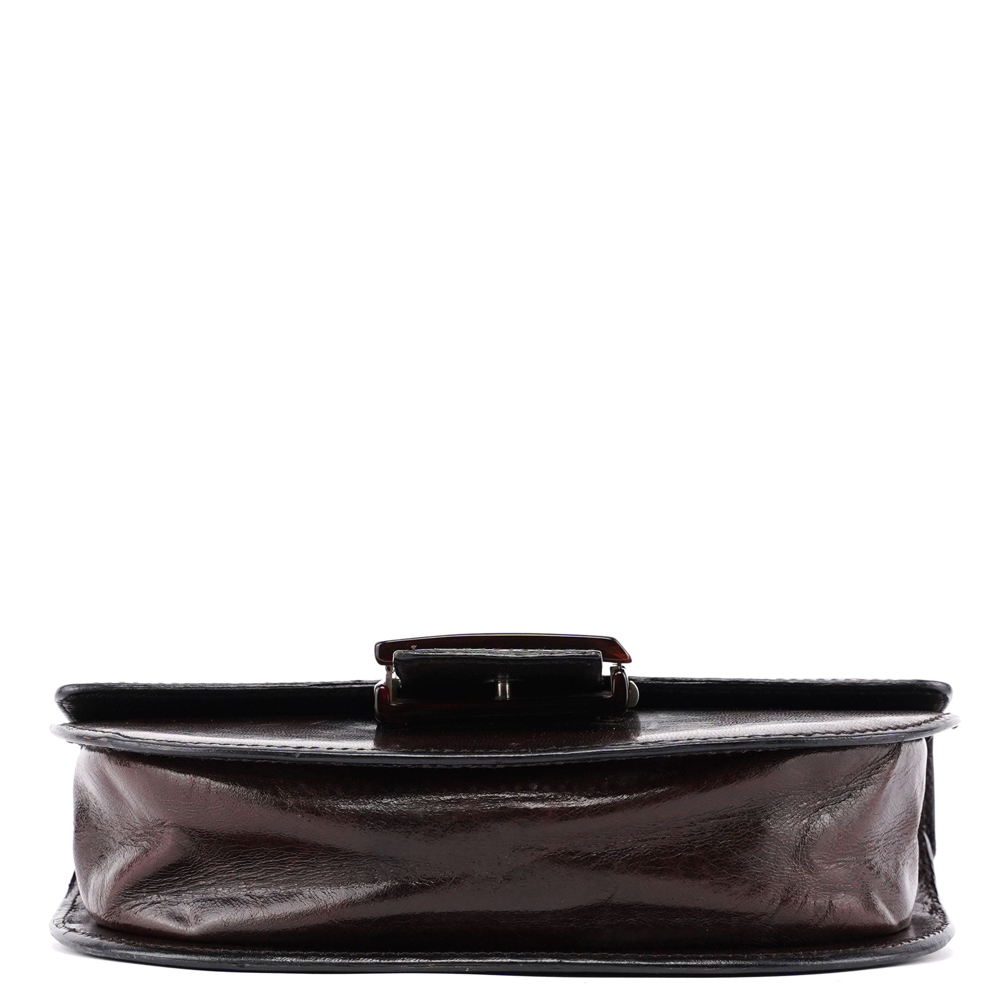 1996 Brown Madras Calfskin Shoulder Bag