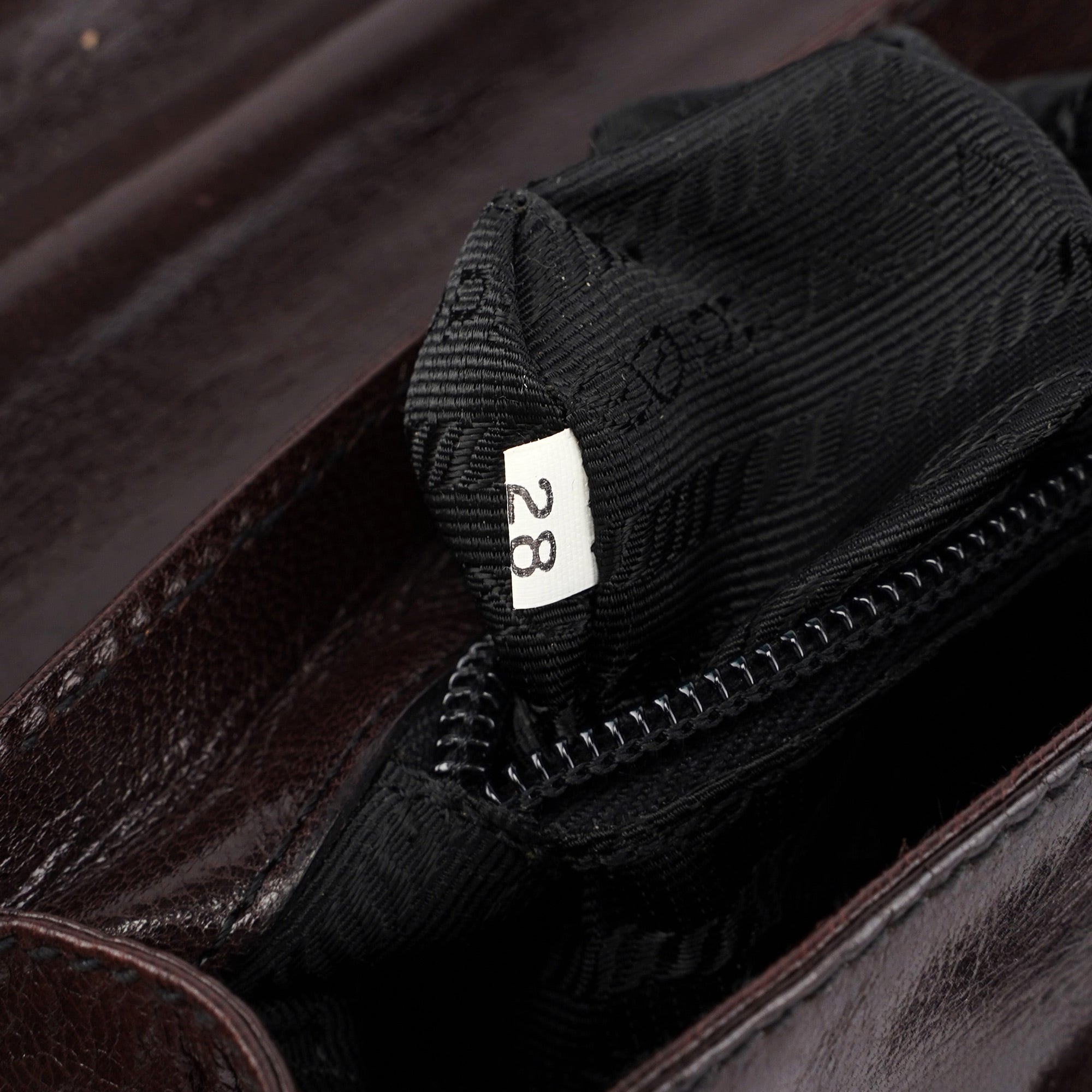 1996 Brown Madras Calfskin Shoulder Bag