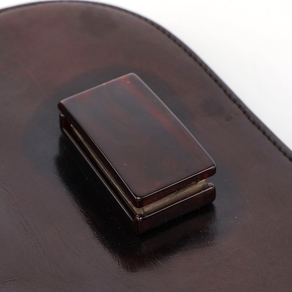 1996 Brown Madras Calfskin Shoulder Bag