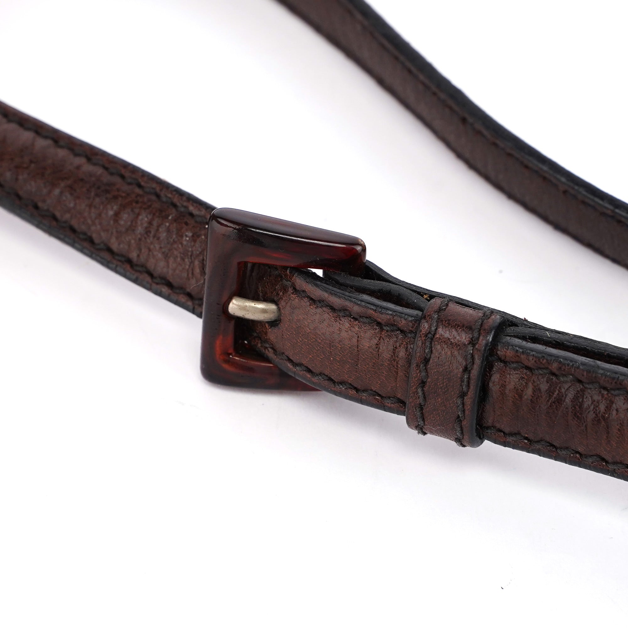 1996 Brown Madras Calfskin Shoulder Bag
