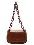 1996 Brown Madras Swing Shoulder Bag