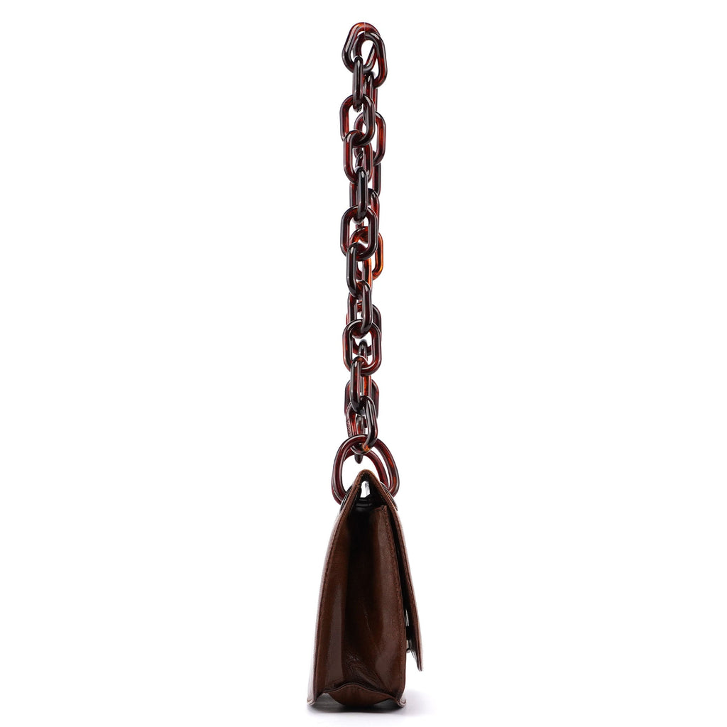 1996 Brown Madras Swing Shoulder Bag