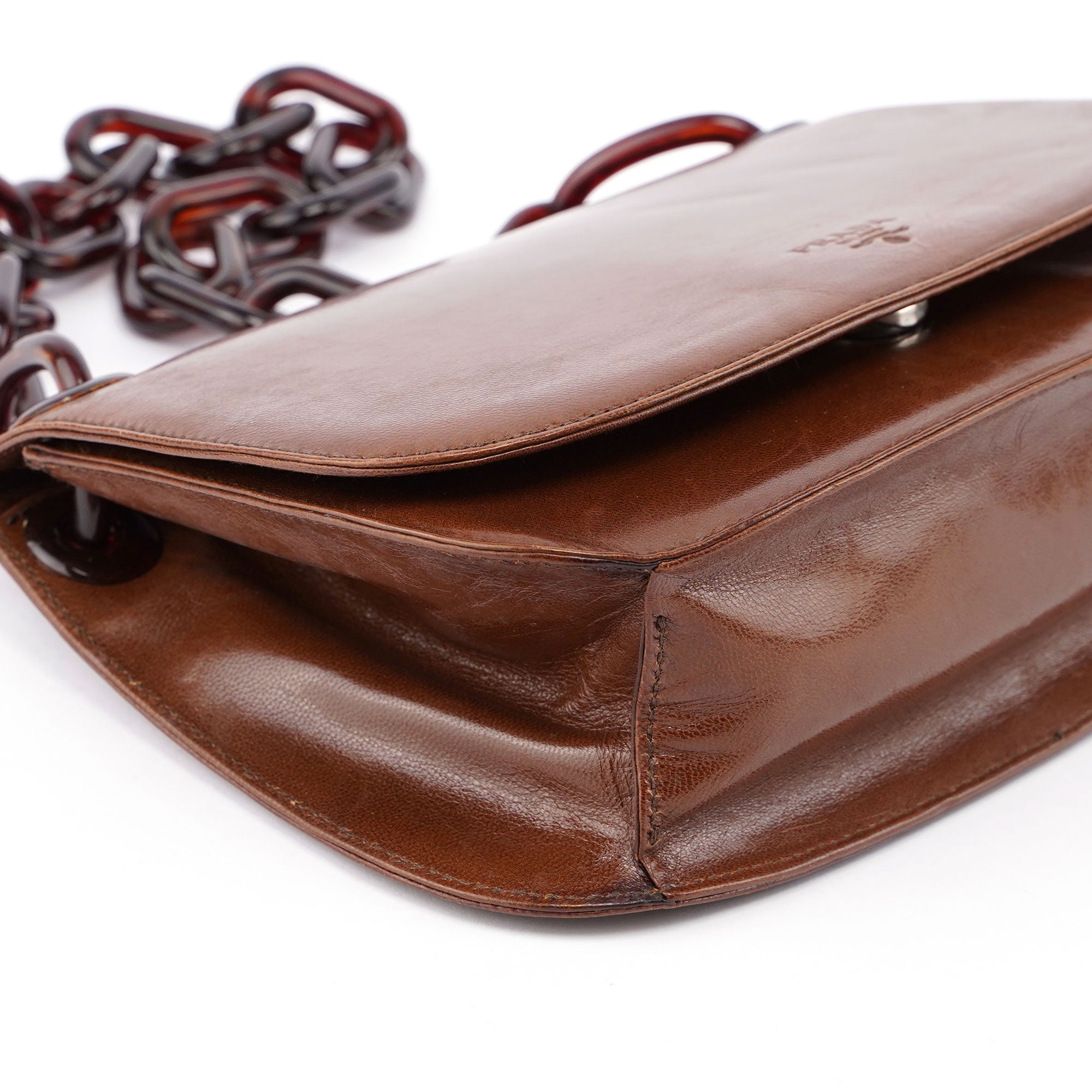 1996 Brown Madras Swing Shoulder Bag